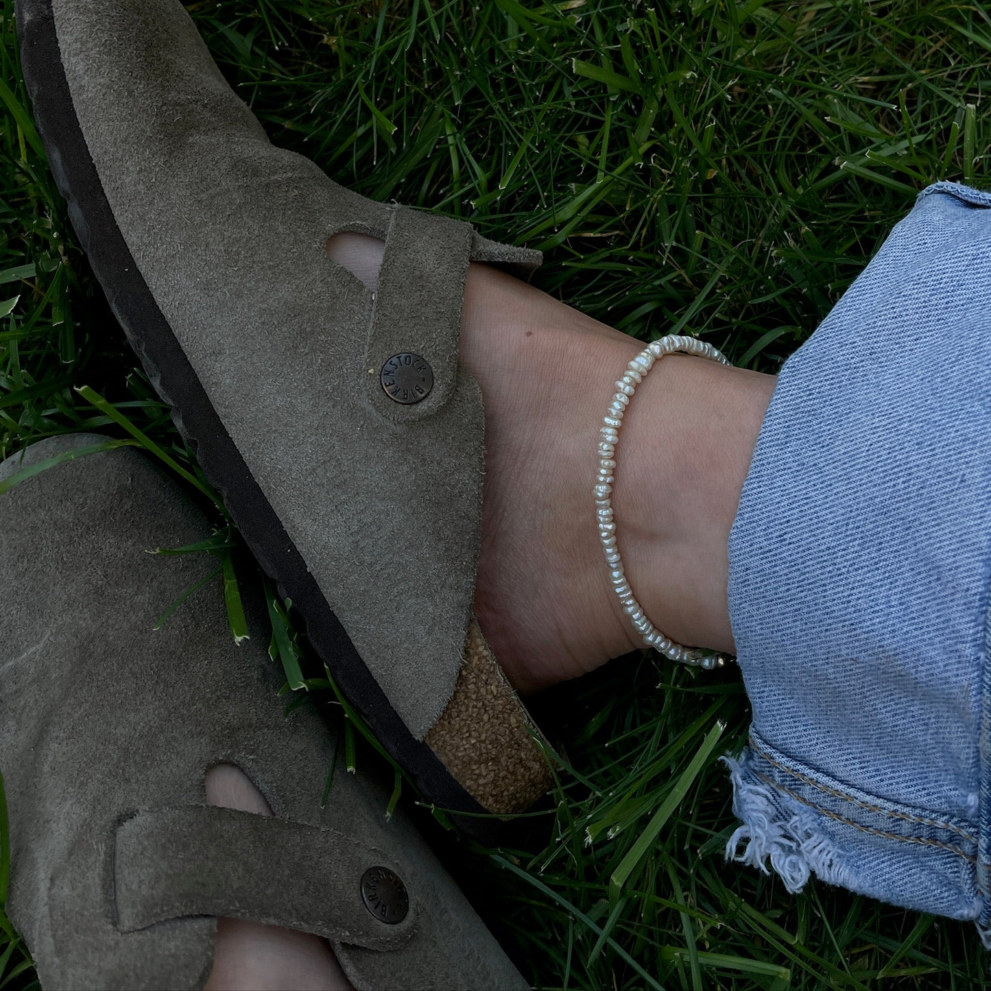 freshwater pearl anklet
