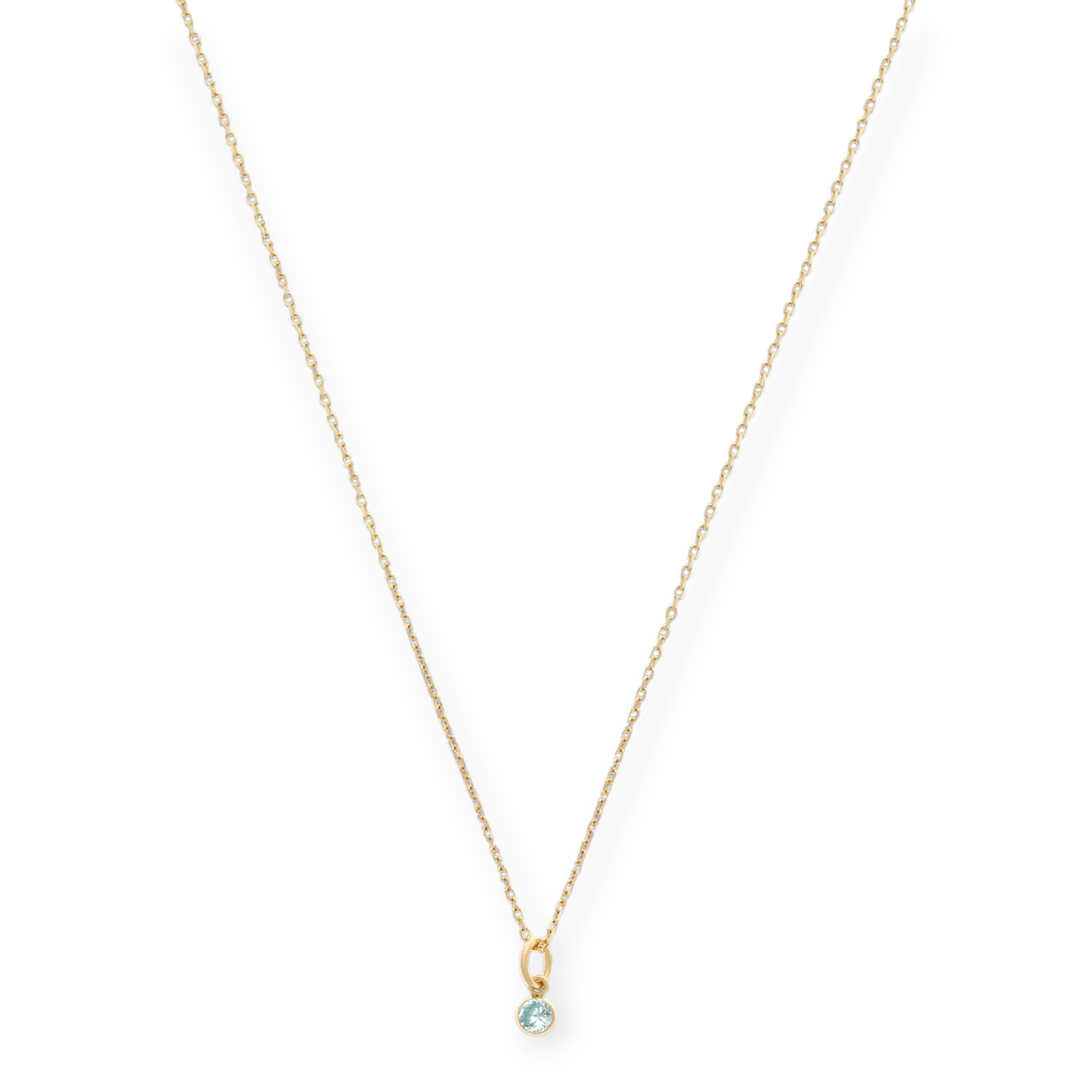 14-Karat-Geburtsstein-Halskette (alle 12 Monate)