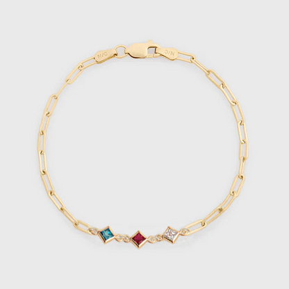 custom birthstone bracelet