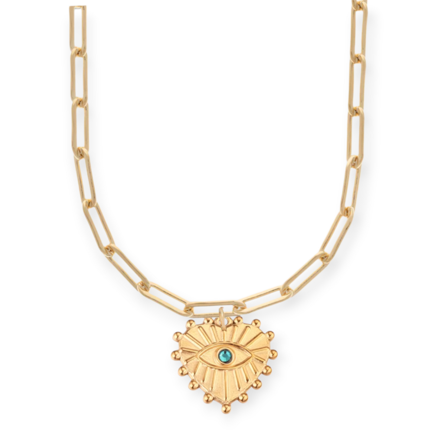 good luck chunky paperclip choker