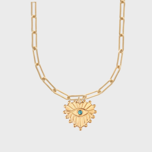 good luck chunky paperclip choker