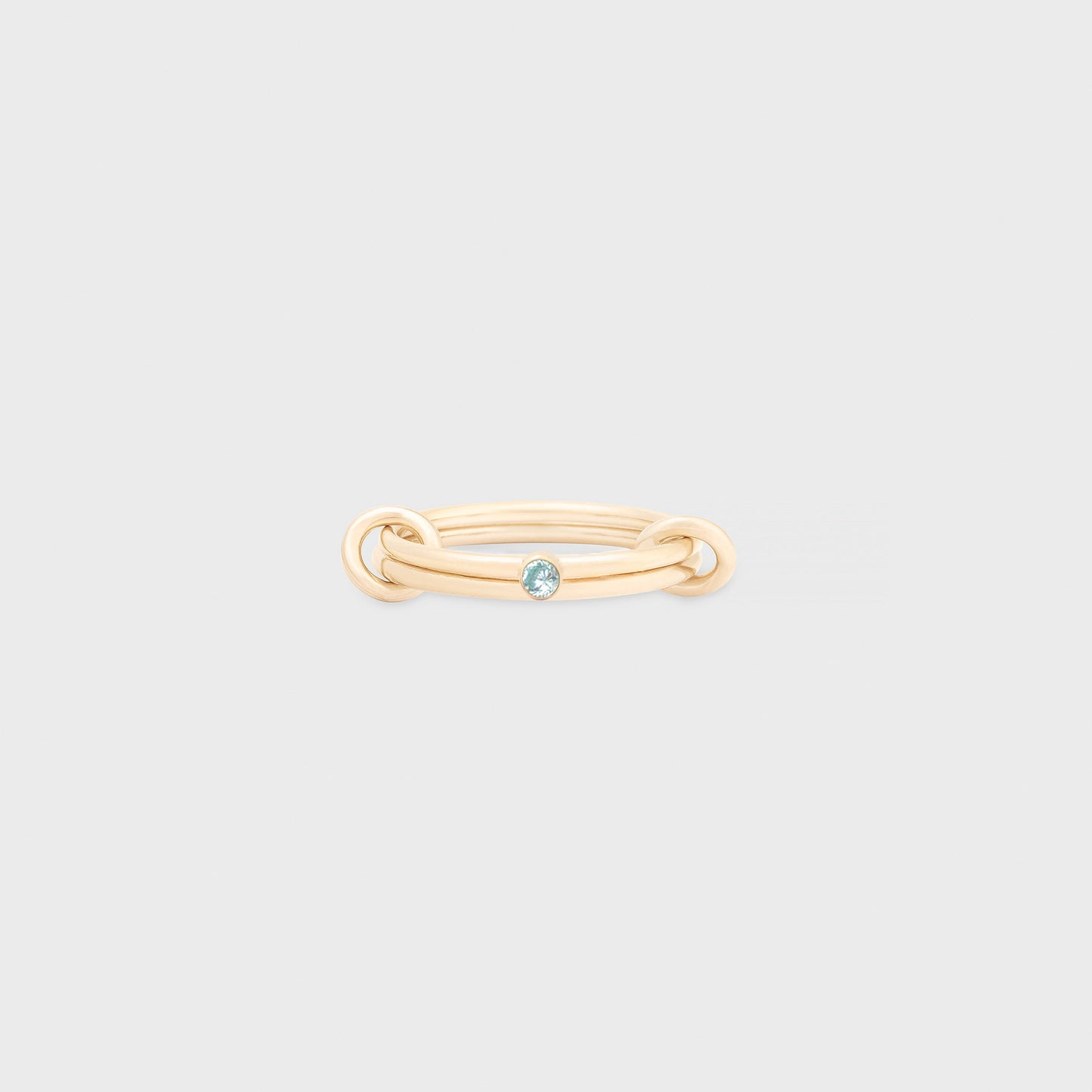 march birthstone linked ring