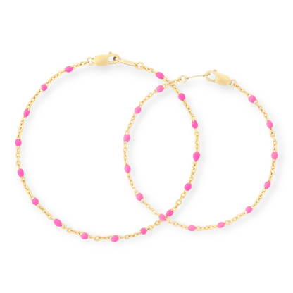 mommy + me pink daisy bracelets