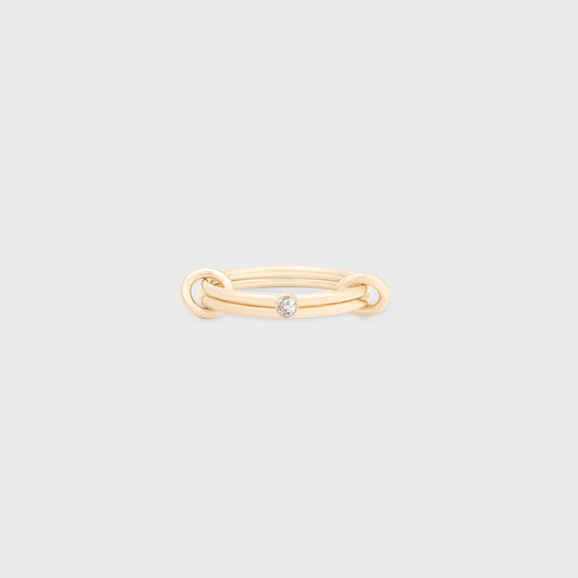 april birthstone linked ring