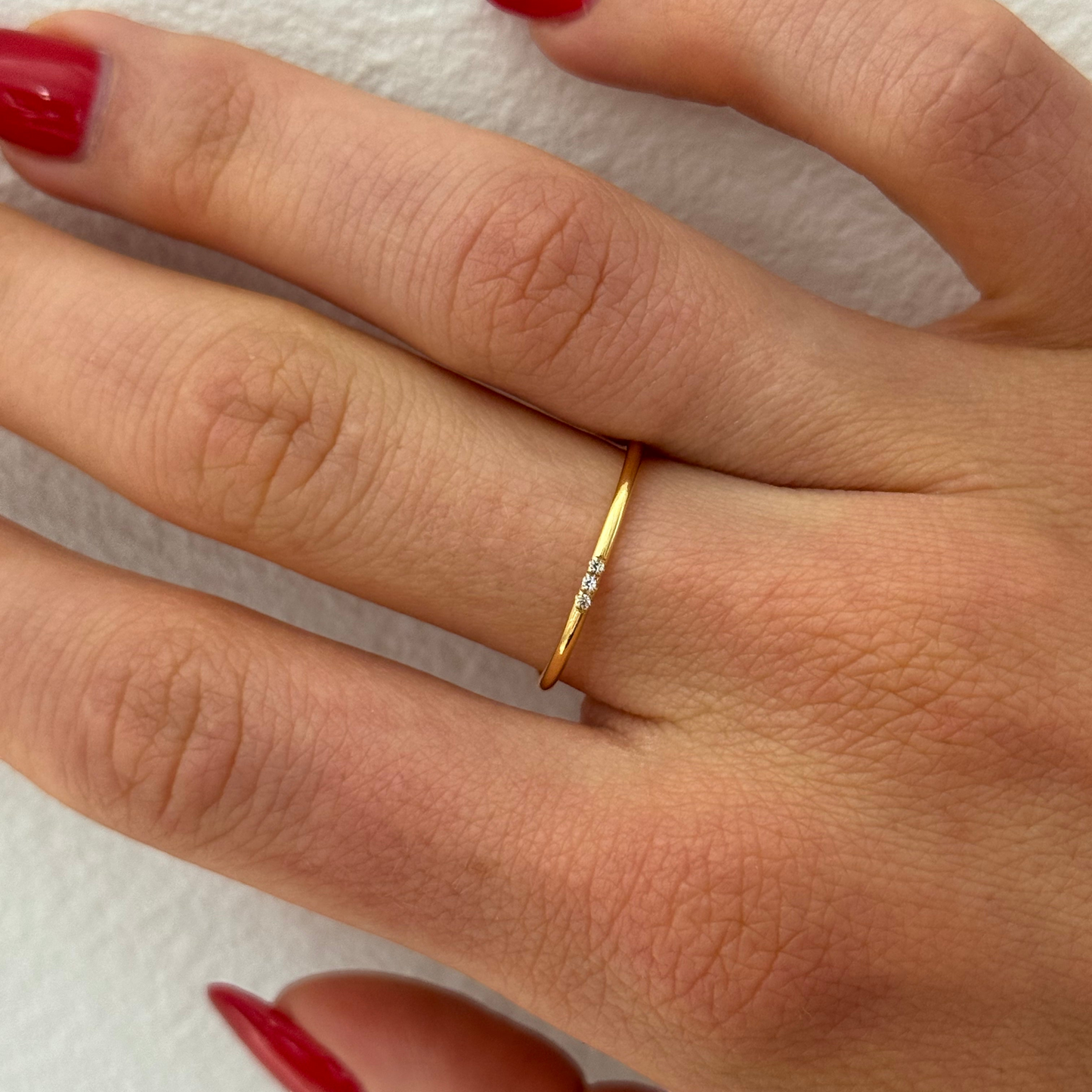 ellie pavé ring (3 stones)