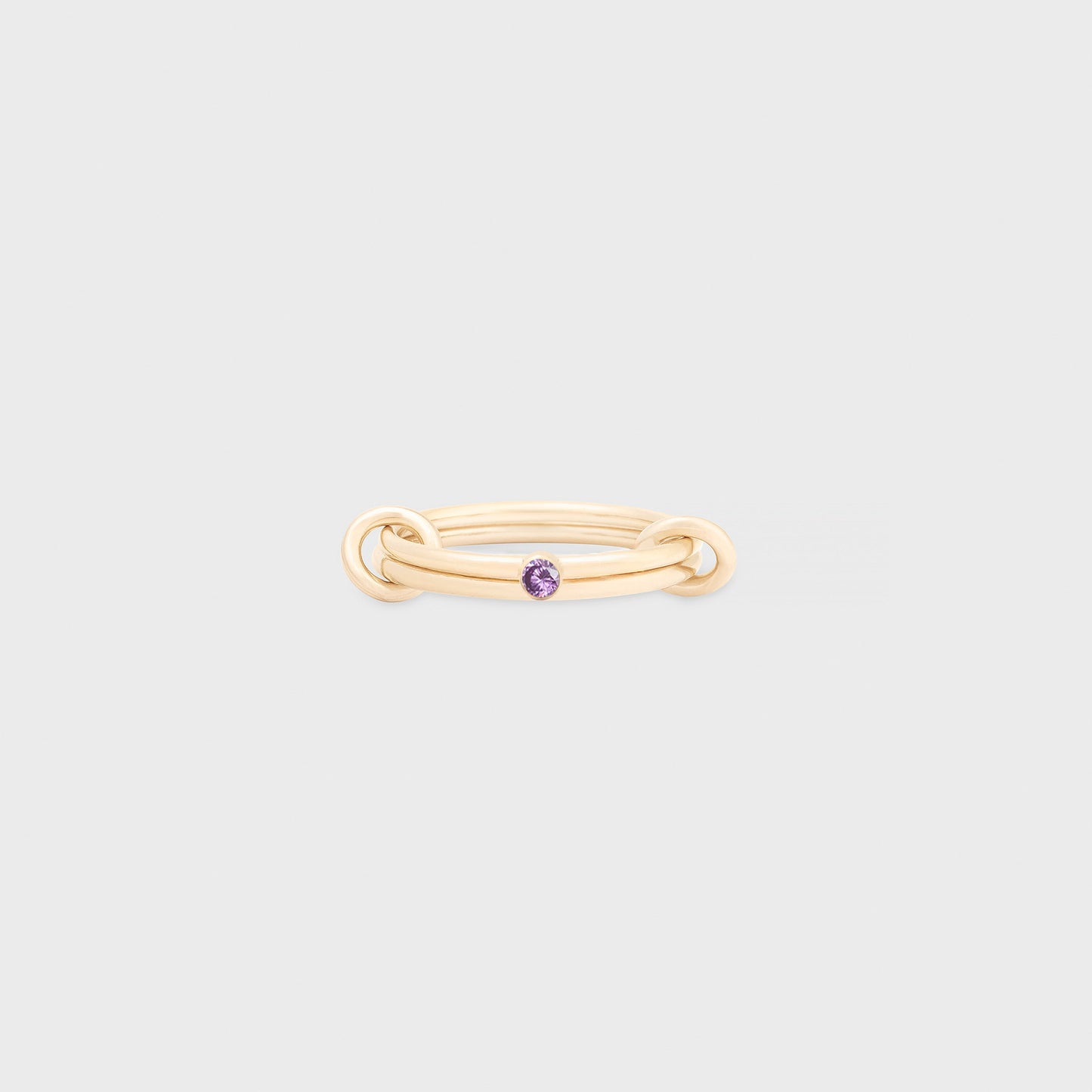 june birthstone linked ring