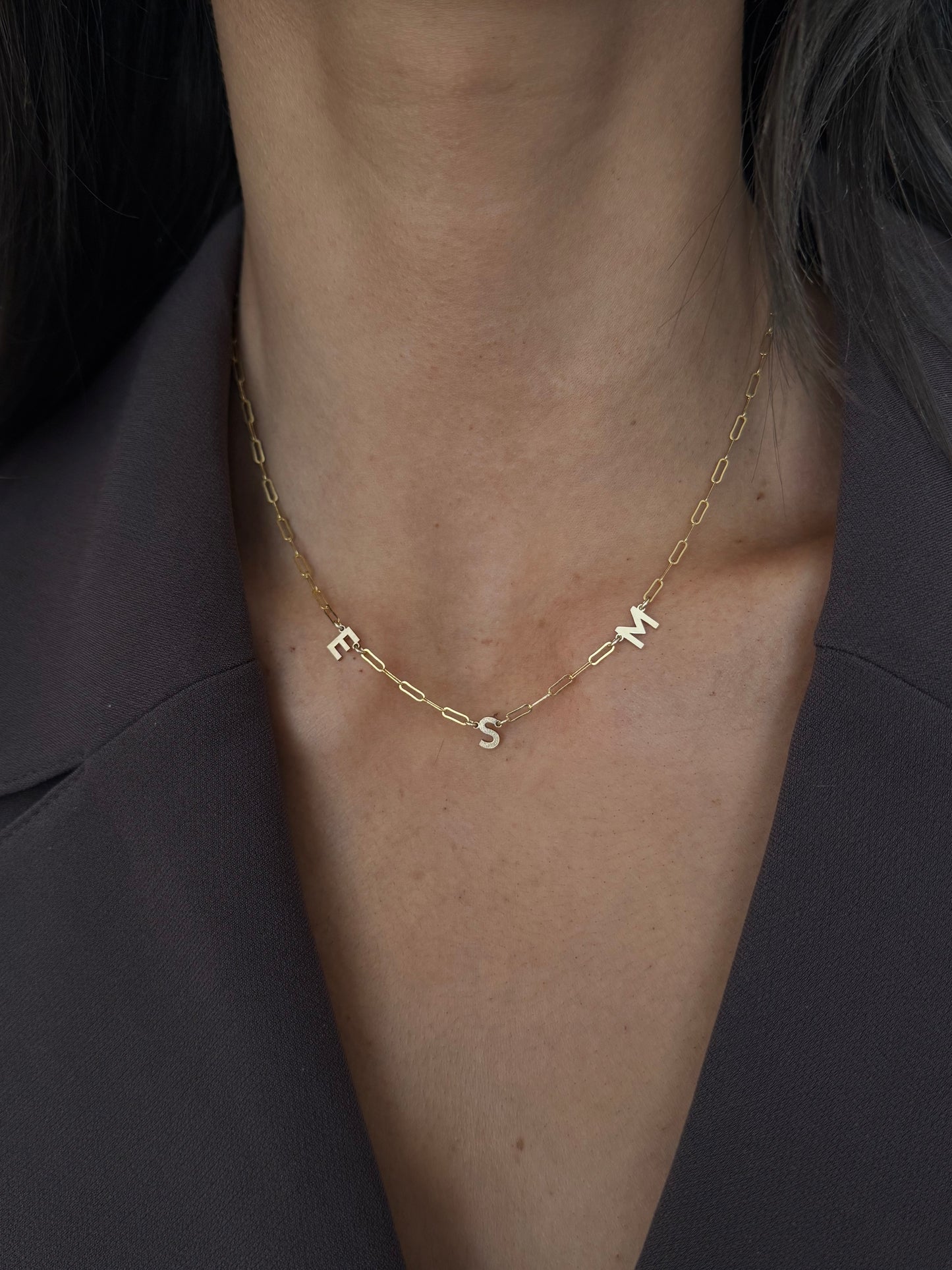 custom initial necklace