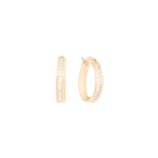 14k cece hoops (15mm)
