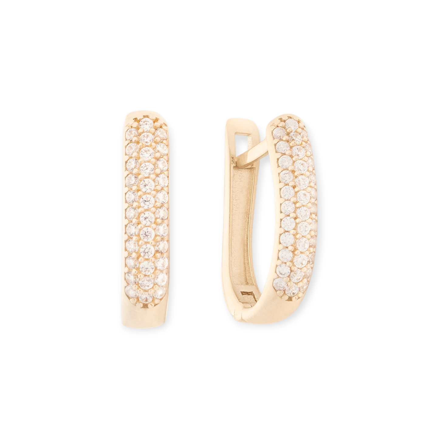 14k cindy pave earrings