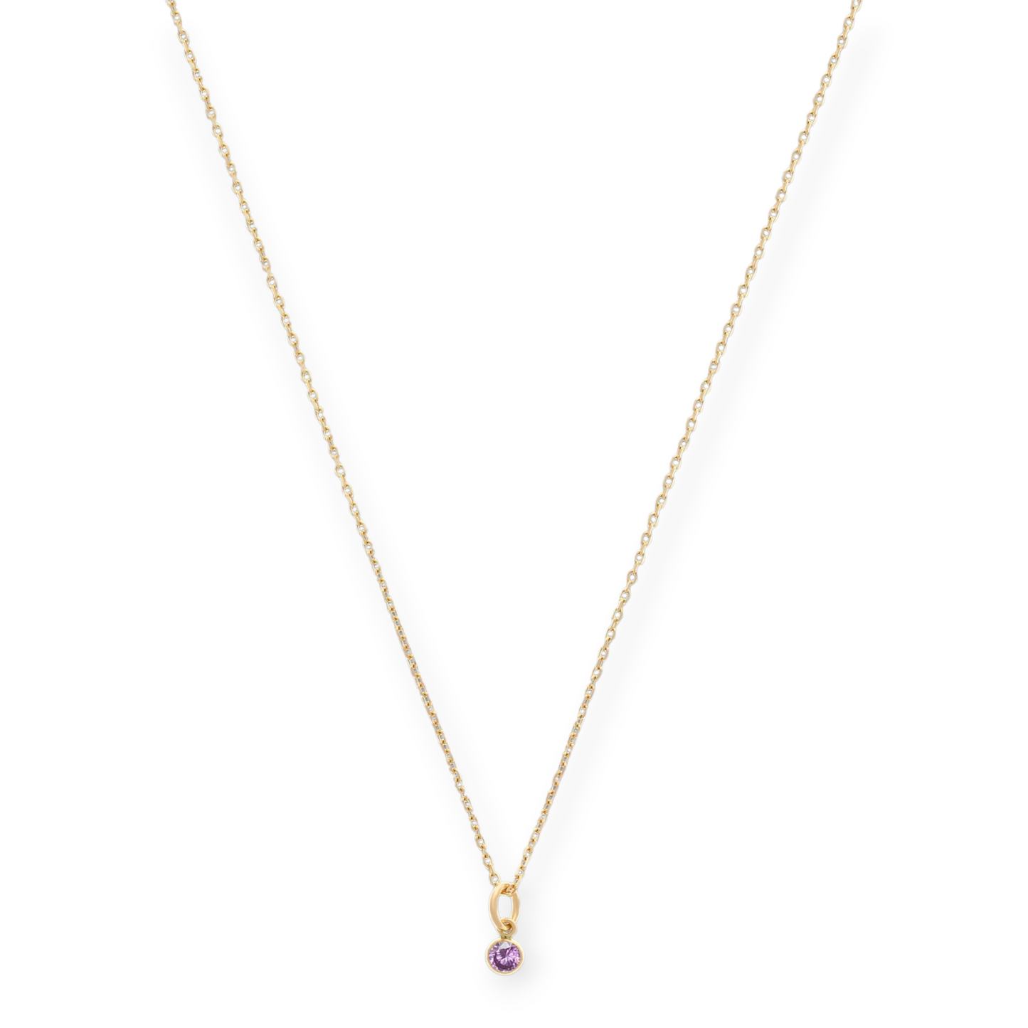 14-Karat-Geburtsstein-Halskette (alle 12 Monate)