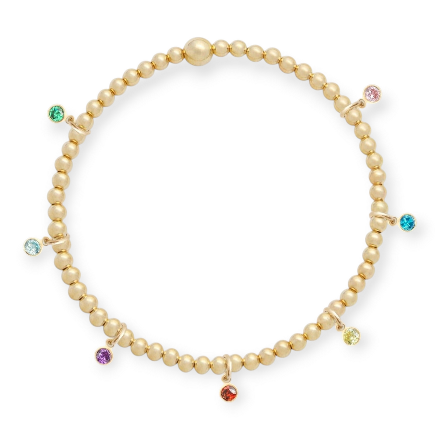 bracelet juno multi-pierres de naissance (3mm)