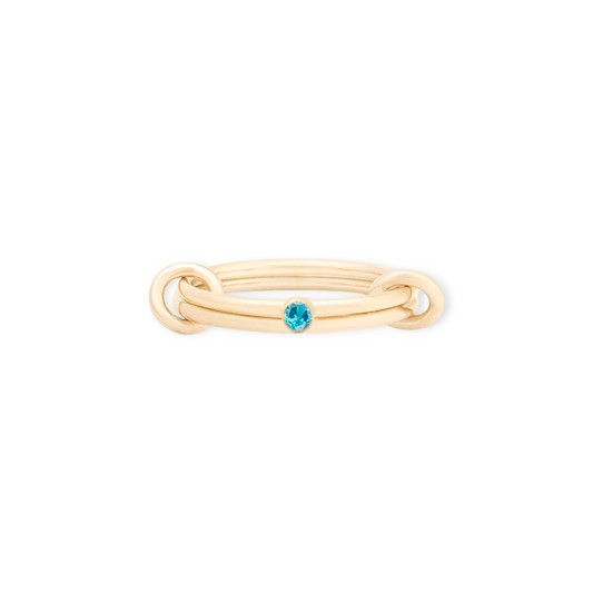 september birthstone linked ring