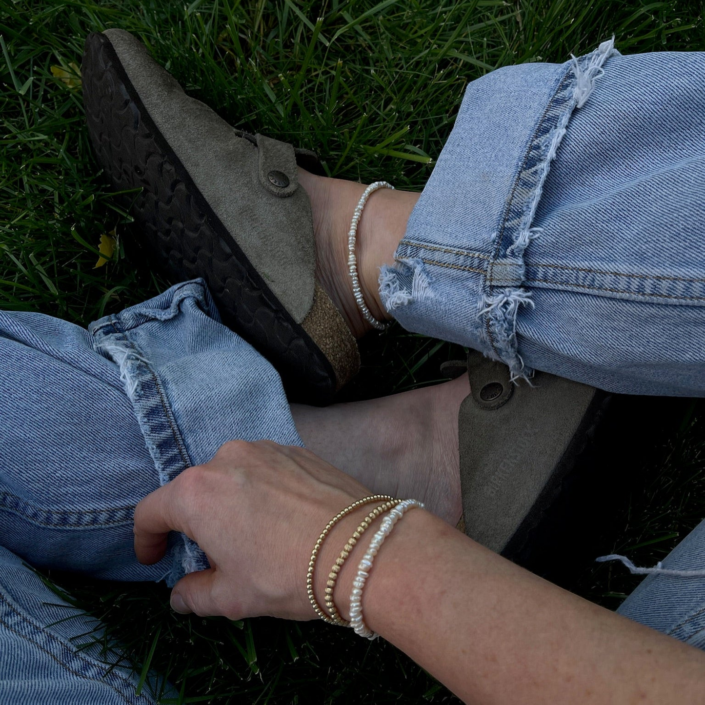 freshwater pearl anklet