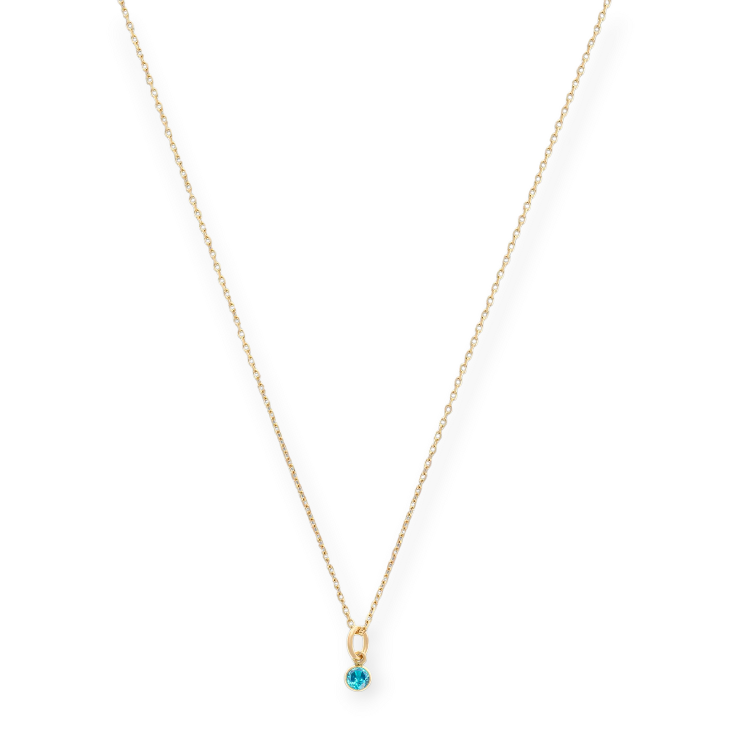 14-Karat-Geburtsstein-Halskette (alle 12 Monate)