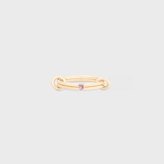 october birthstone linked ring