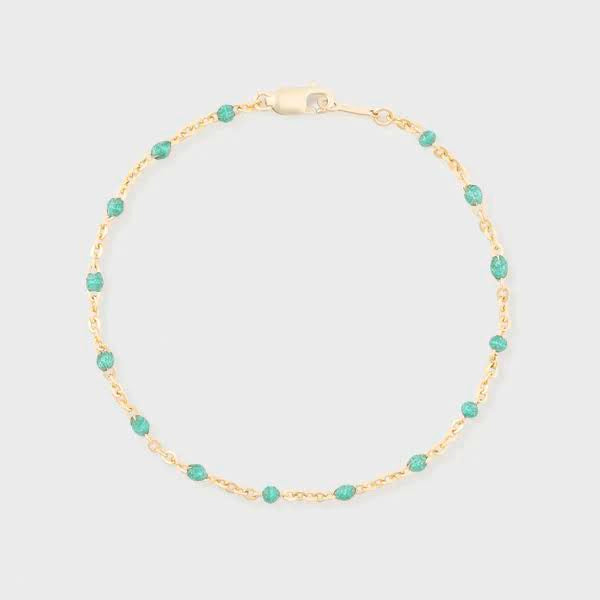 turquoise daisy bracelet