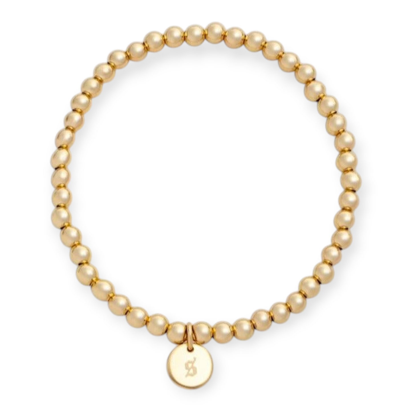 altes englisches Initialen-Juno-Armband (4 mm)