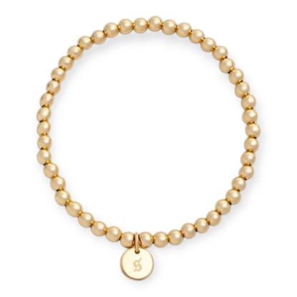 altes englisches Initialen-Juno-Armband (4 mm)