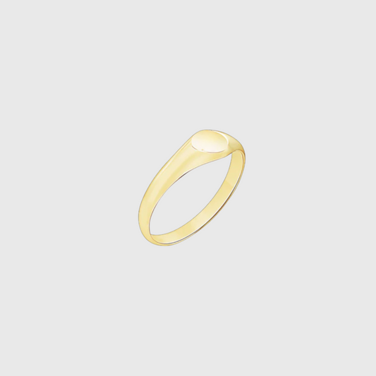 14k pinky signet ring