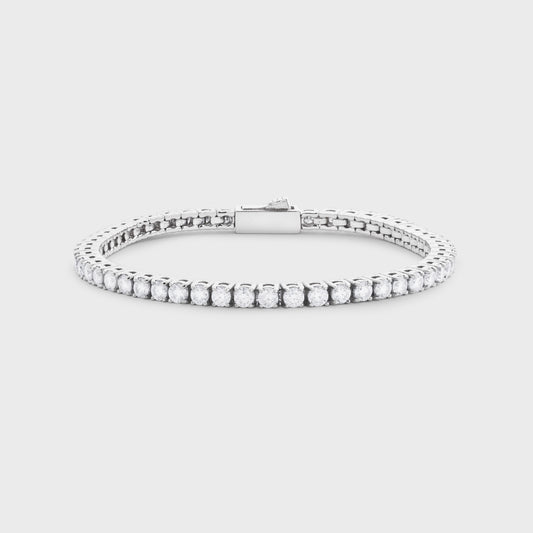 classic tennis bracelet (silver)