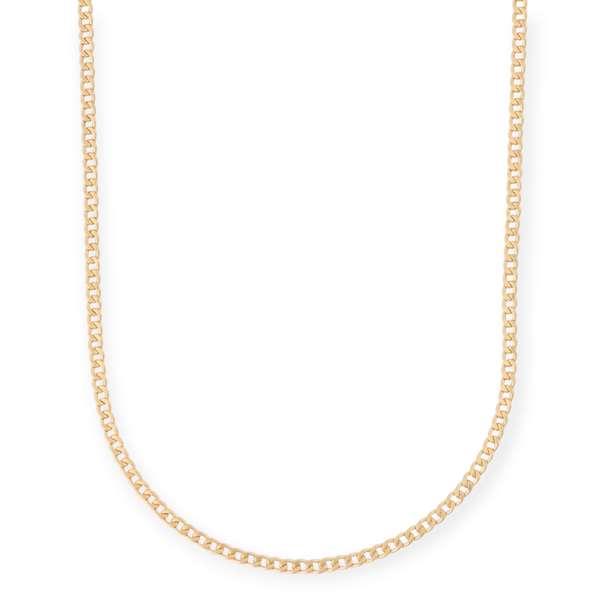 Cuffed by Nano LLC 14k gold filled curb chain necklace made from recycled metals for classic layering.