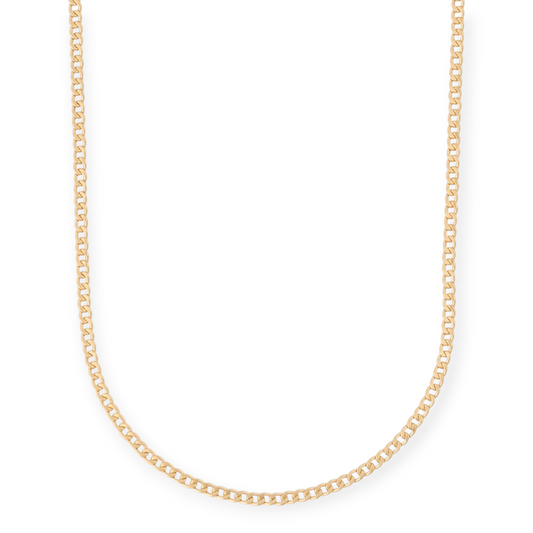 Cuffed by Nano LLC 14k gold filled curb chain necklace made from recycled metals for classic layering.