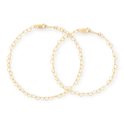 mommy + me hearts bracelets