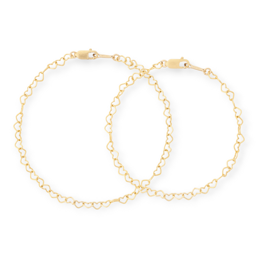 mommy + me hearts bracelets