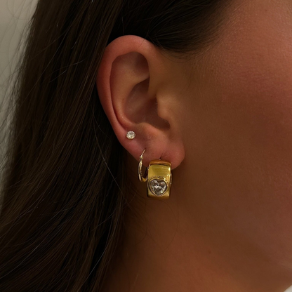olivia heart earrings