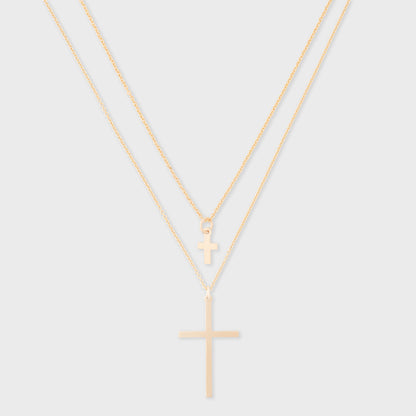 mommy + me cross necklaces