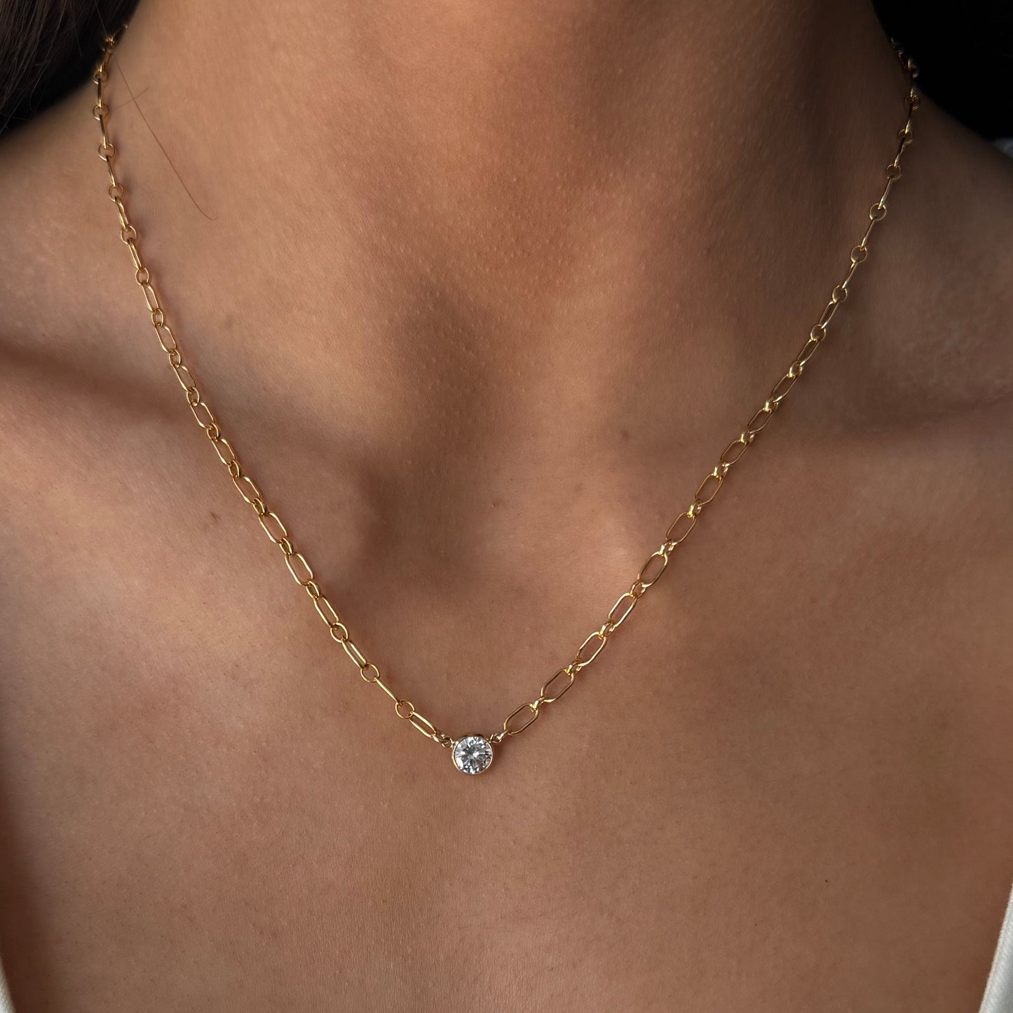 neeks bezel necklace