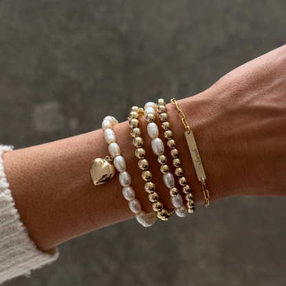 custom nameplate paperclip bracelet