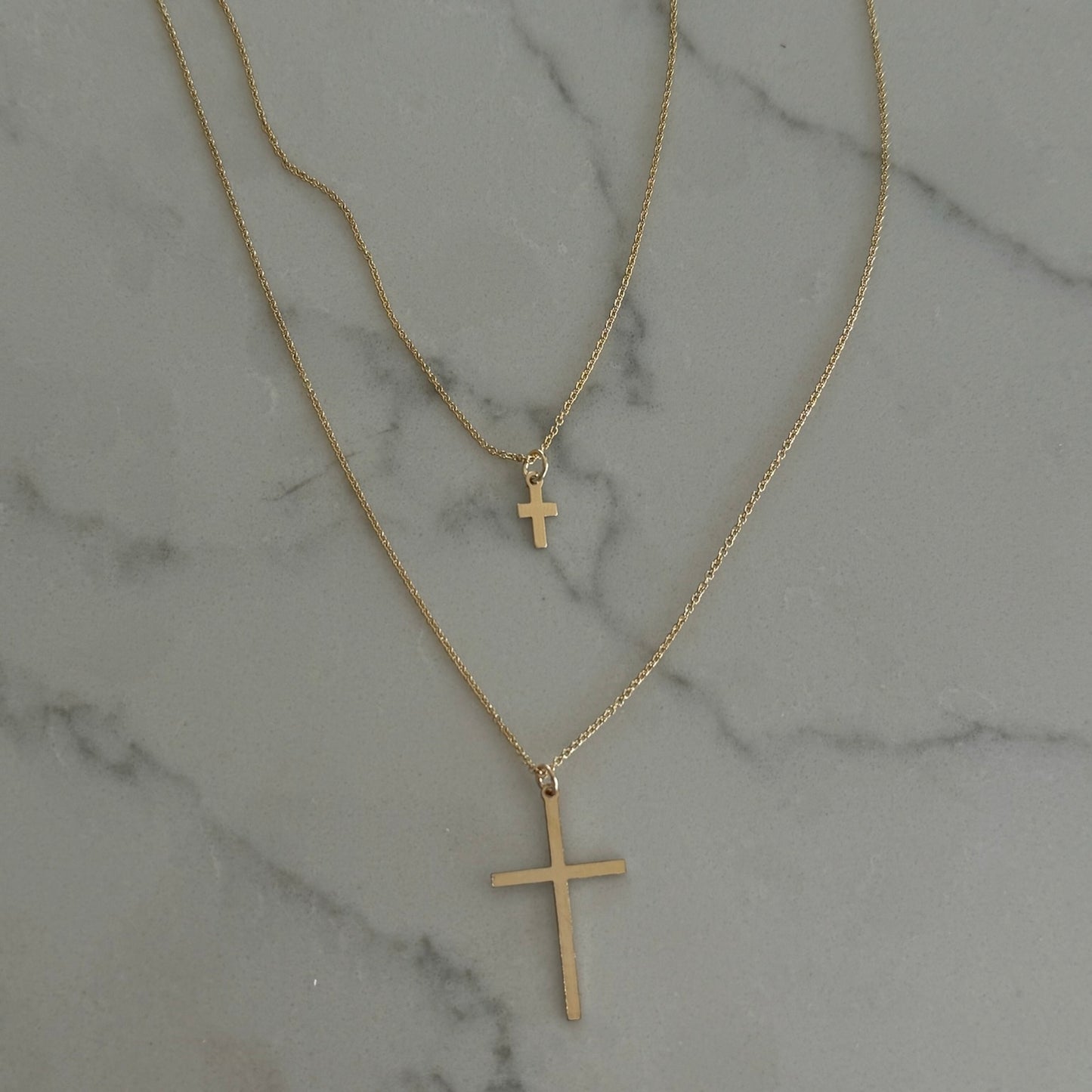 mommy + me cross necklaces