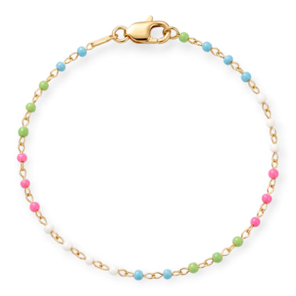 dainty colorful dotted bracelet