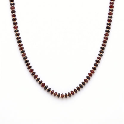 brown beaded necklace