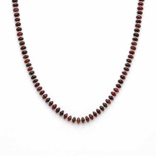 brown beaded necklace