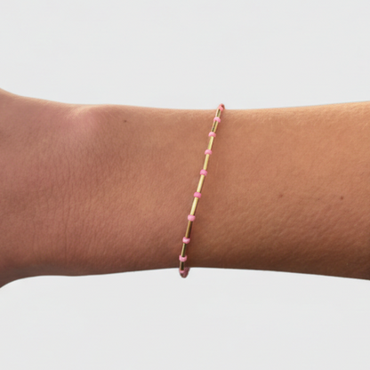 pink station bracelet