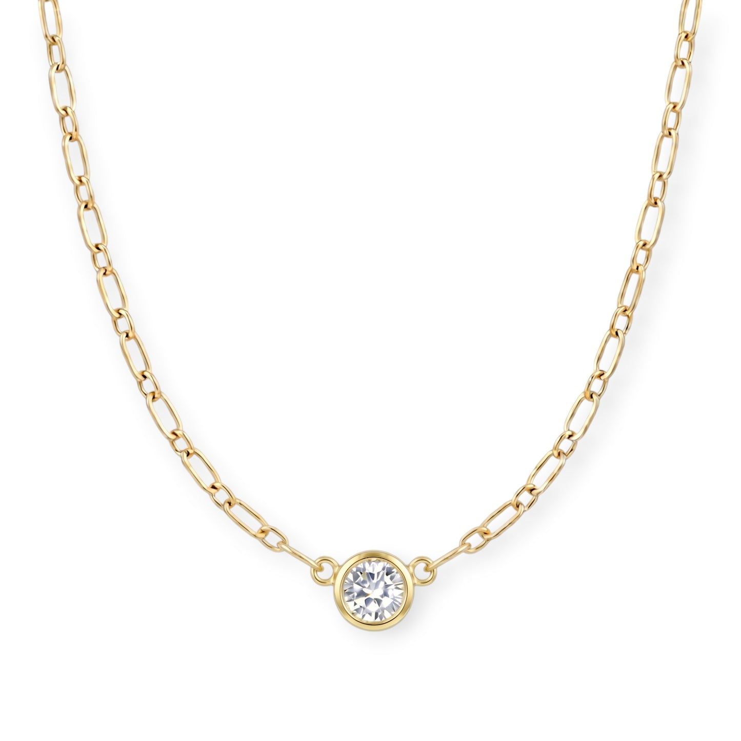 neeks bezel necklace