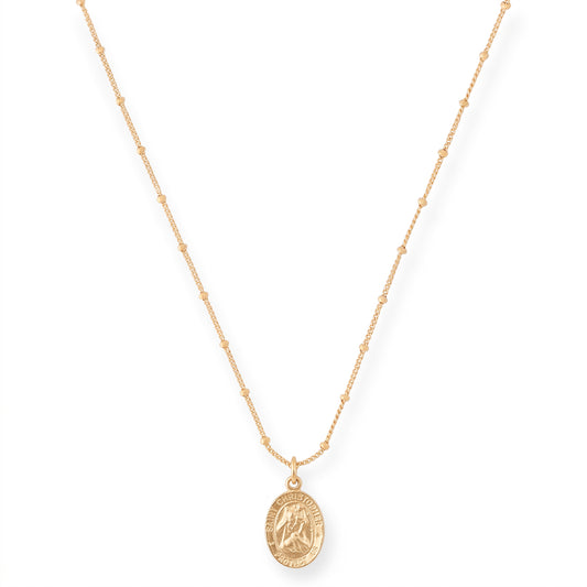 st. christopher medallion necklace