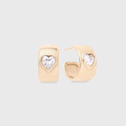 olivia heart earrings