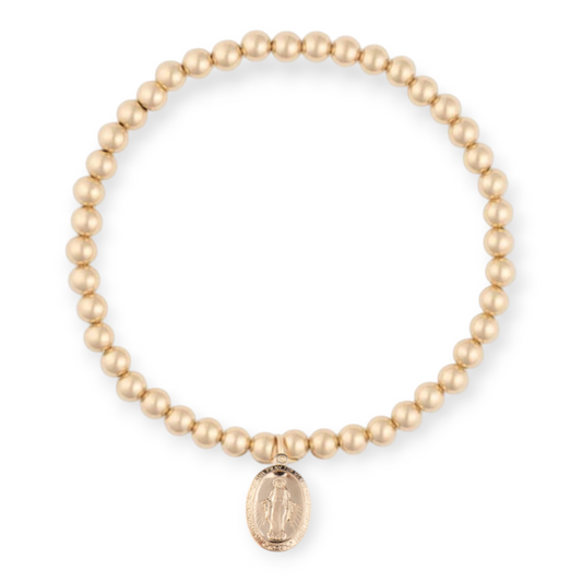 blessed mary juno bracelet (4mm)