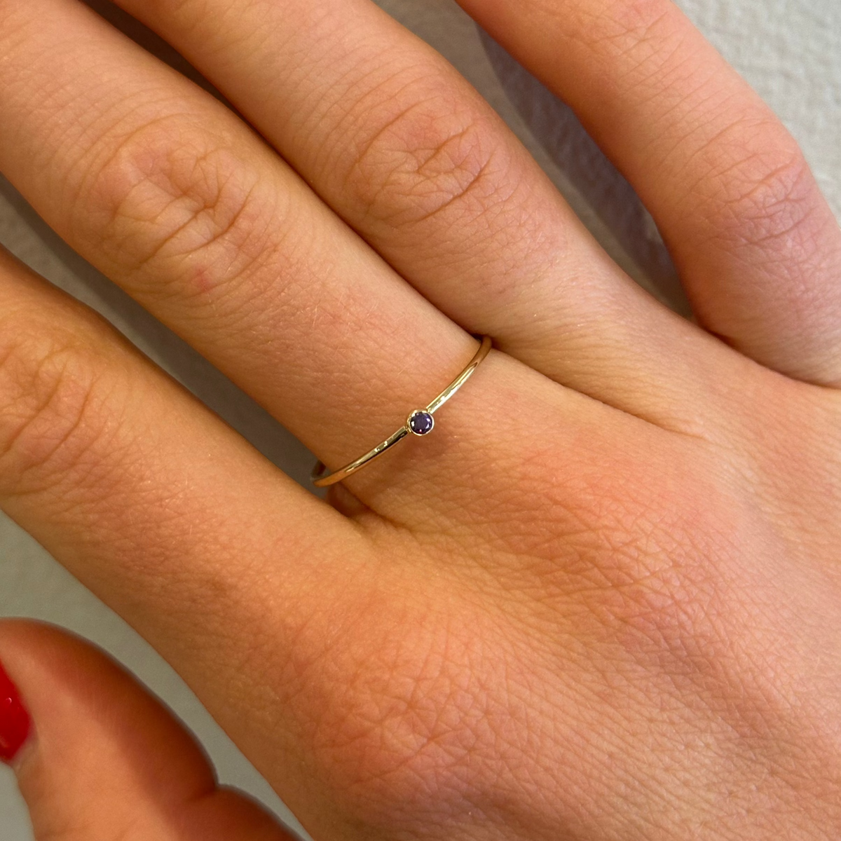 Ring Feb february birthstone ring – Cuffed by Nano LLC