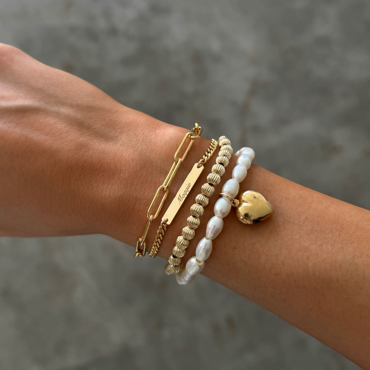 custom nameplate gabi curb bracelet