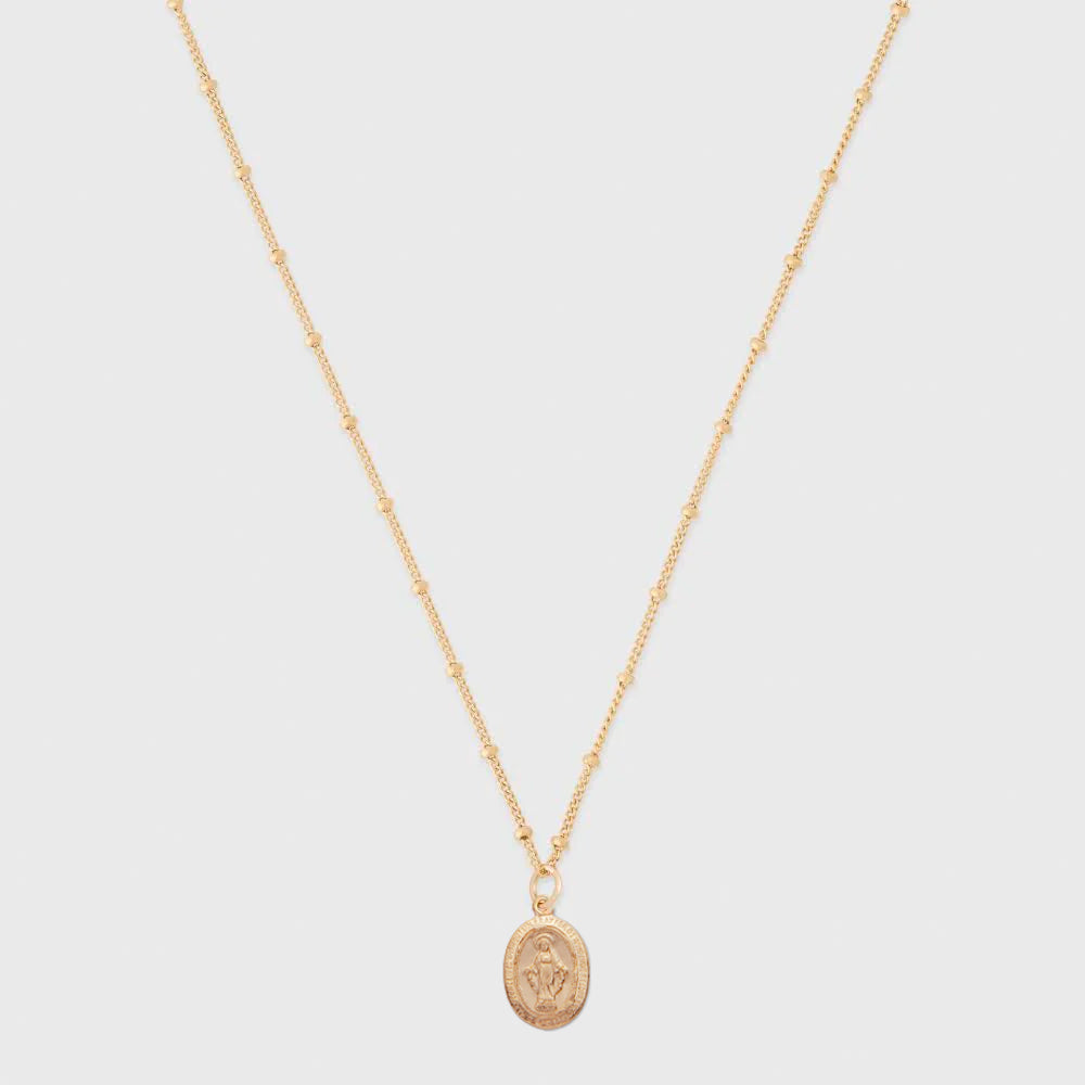 blessed mary necklace