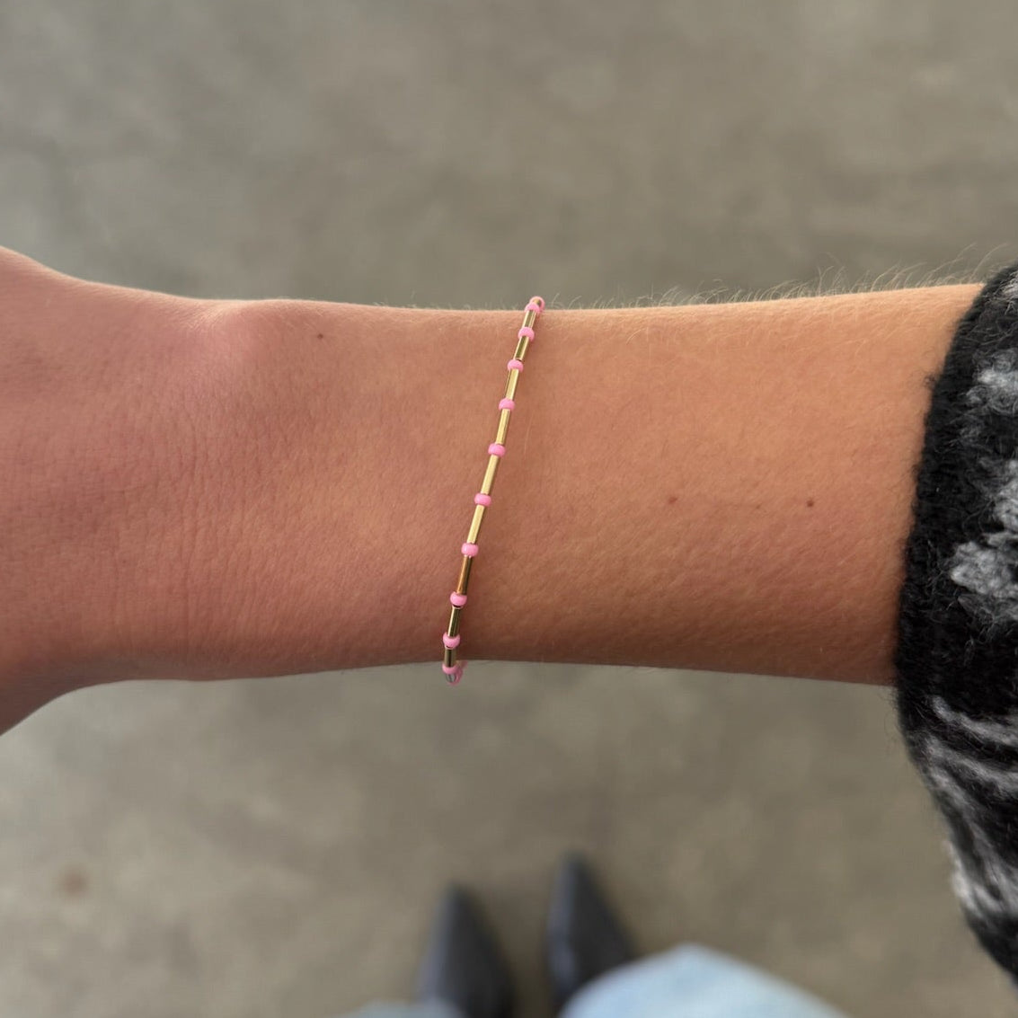 pink station bracelet