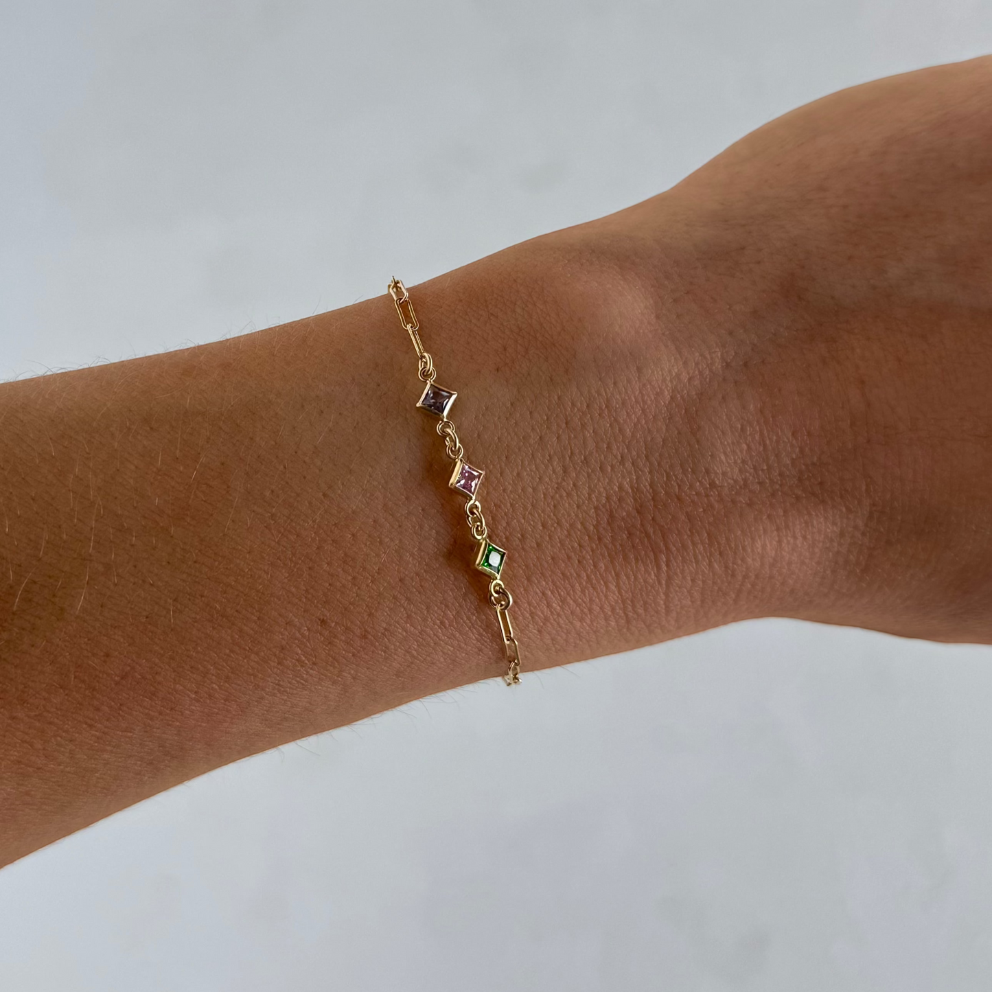 custom birthstone bracelet