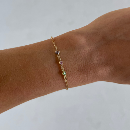 custom birthstone bracelet