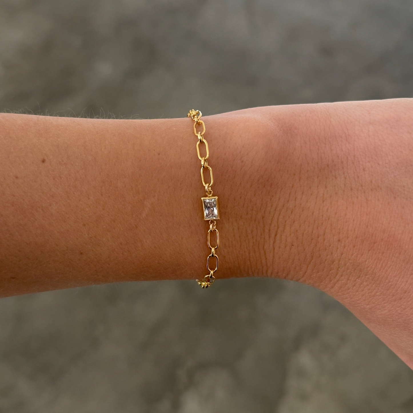 neeks rectangle bezel bracelet