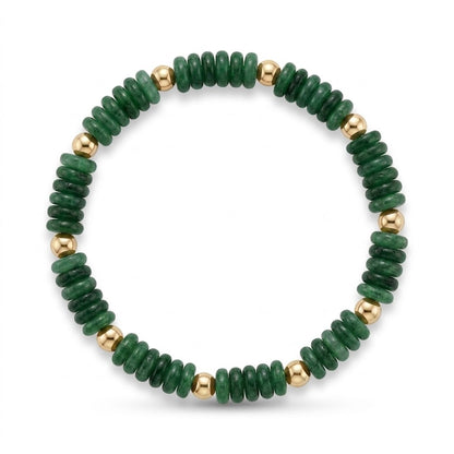 fun green beaded bracelet