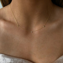 Load image into Gallery viewer, 14k custom dainty old english initials necklace
